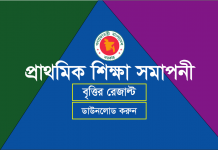 PSC Scholarship Result 2019